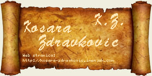 Kosara Zdravković vizit kartica